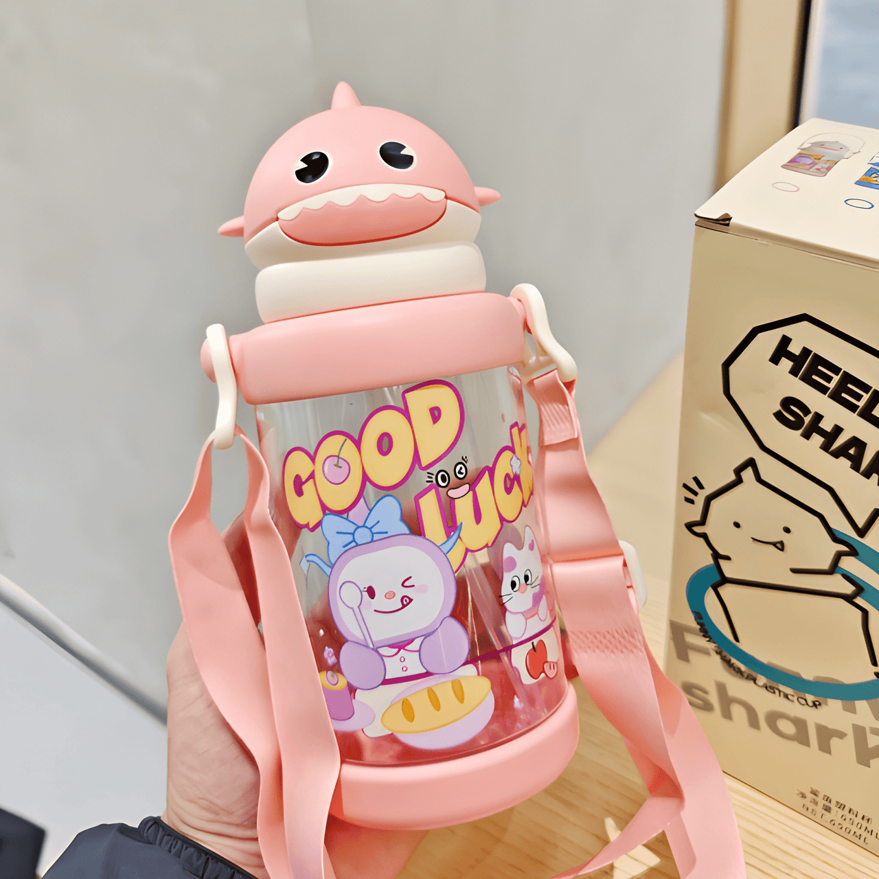 CUTE SHARK SQUAD WATER BOTTLES ( PACK OF 1 )