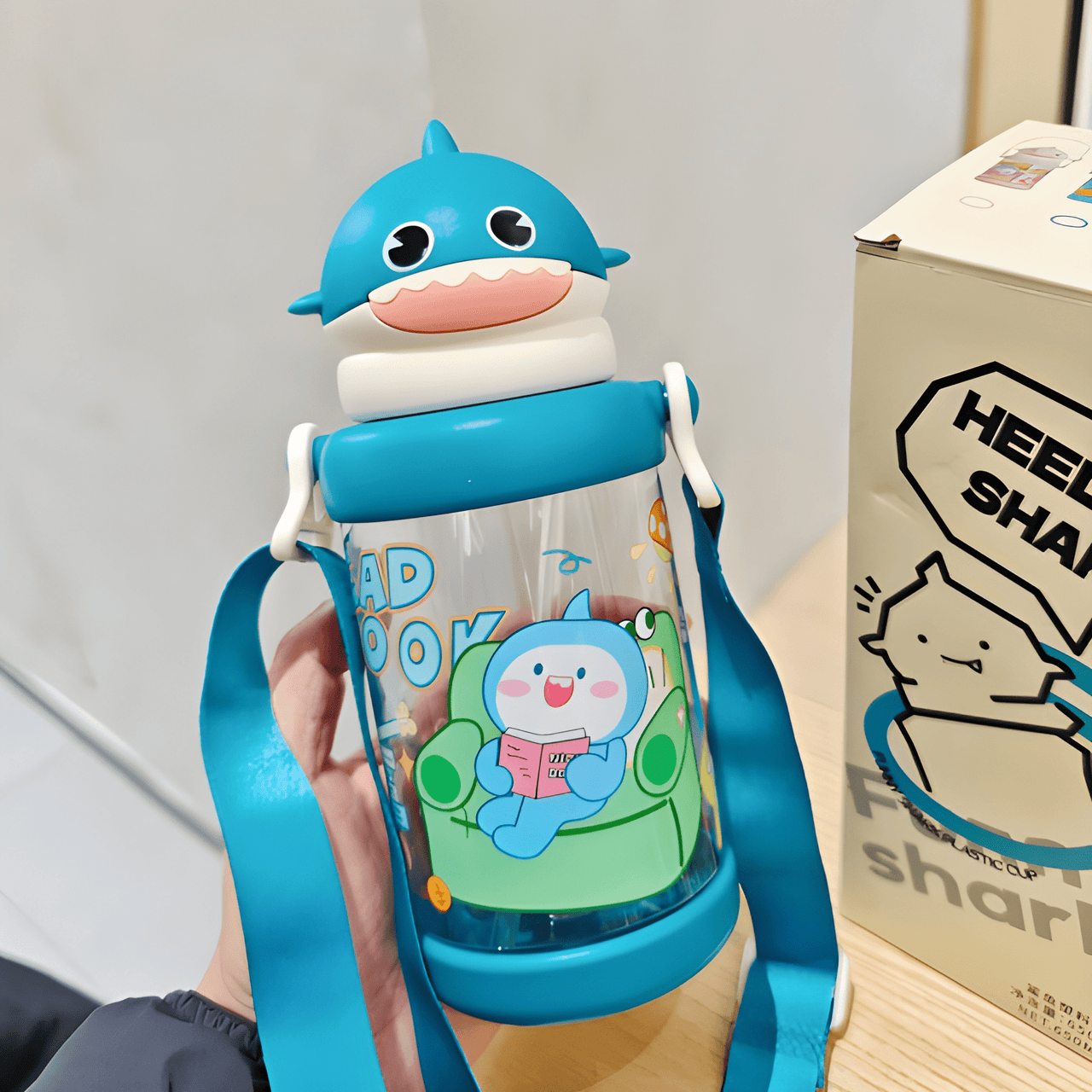 CUTE SHARK SQUAD WATER BOTTLES ( PACK OF 1 )