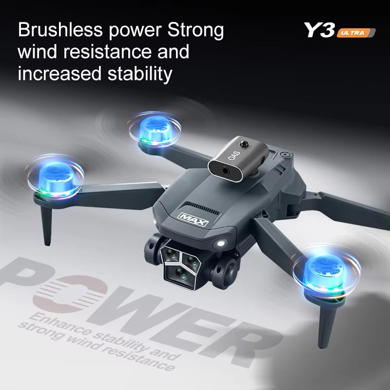 Y3 ULTRA DRONE DUAL CAMERA WITH LED LIGHTS
