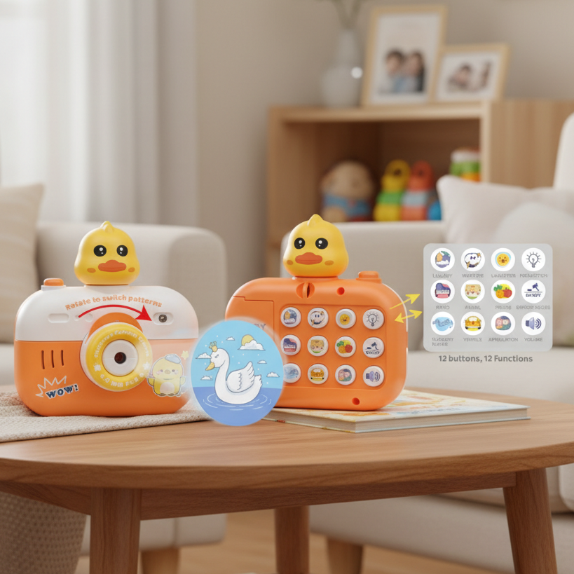 CUTE DUCK KIDS CAMERA TOY    ( PACK OF 1 )