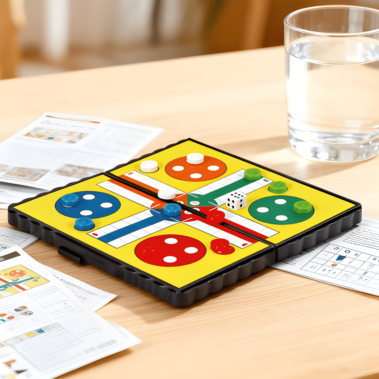 MAGNETIC LUDO GAME – FOLDING MAGNETIC BOARD