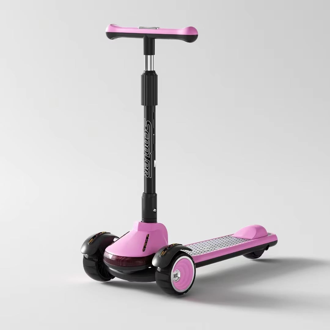 KIDS 3 WHEEL FOLDABLE SCOOTY WITH MUSIC & LIGHTS