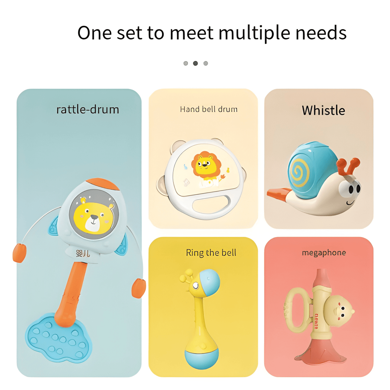 NEW BORN BABY RATTLE SET - 5 PCS