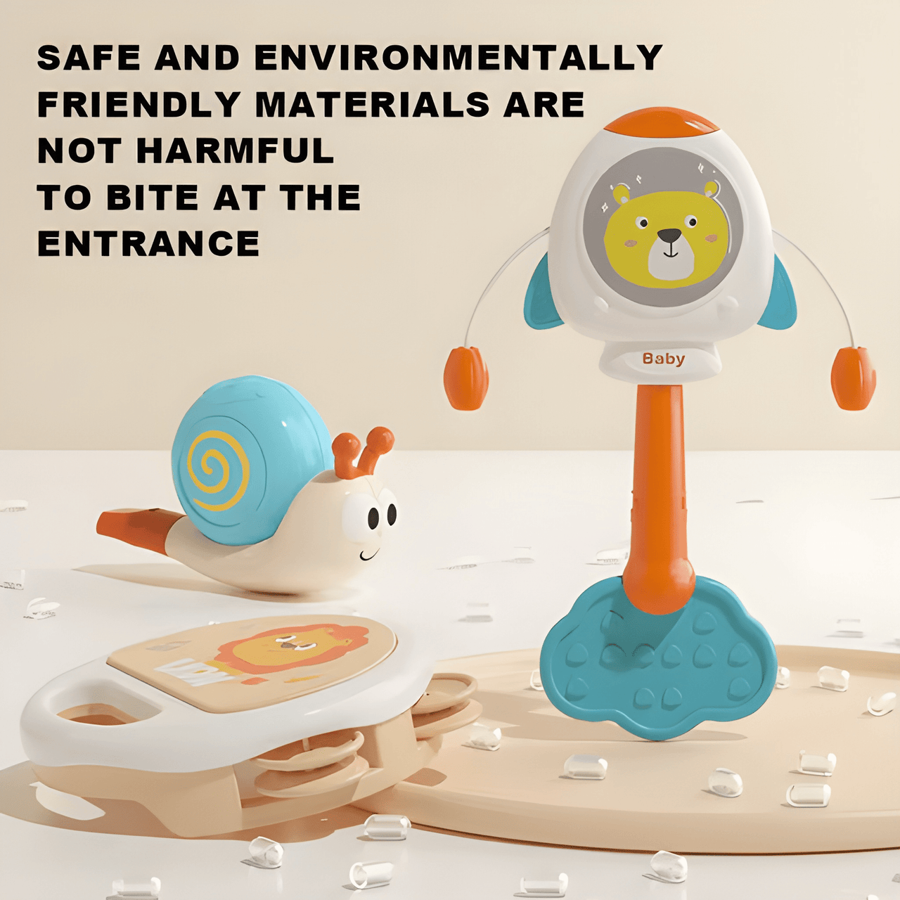 NEW BORN BABY RATTLE SET - 5 PCS