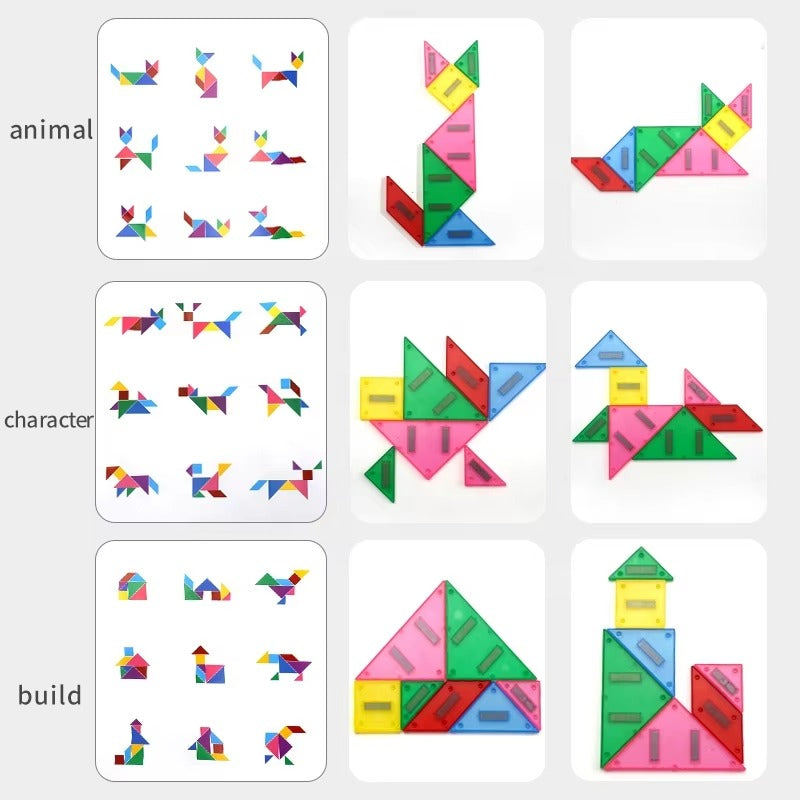 TANGRAM MAGNETIC LOGIC BOARD