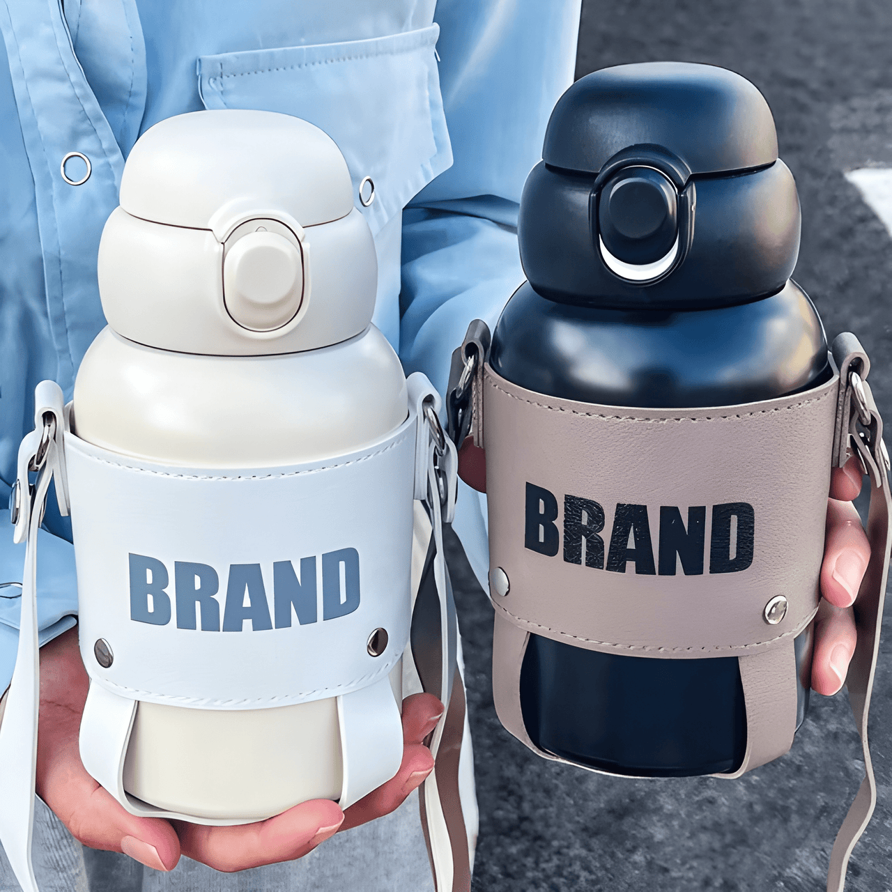 BRAND STRAP WATER BOTTEL COLLECTION ( PACK OF 1 )