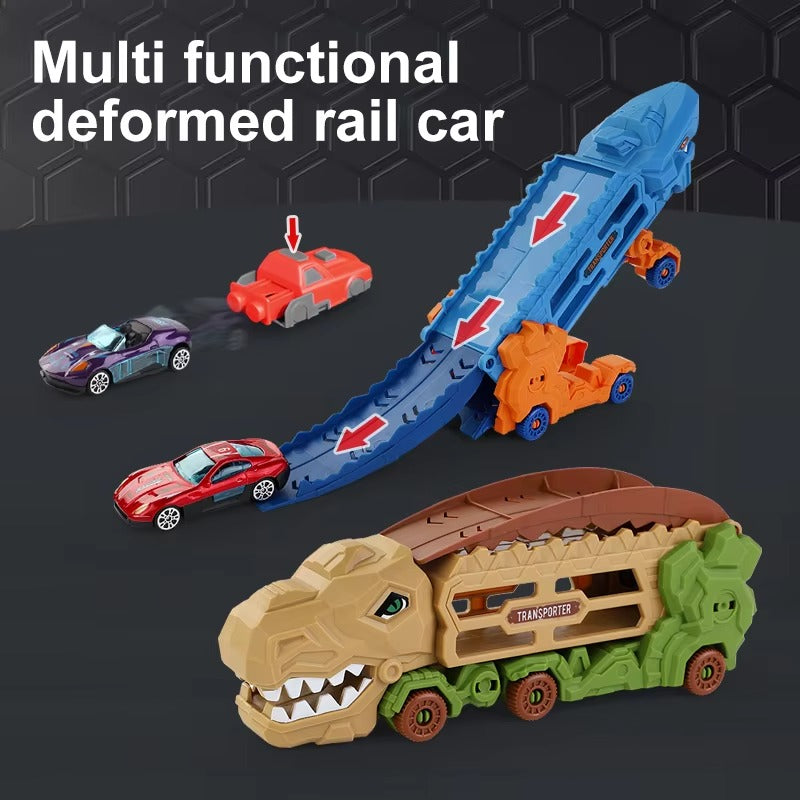 DINOSAUR TRANSPORT TRUCK TRACK SET