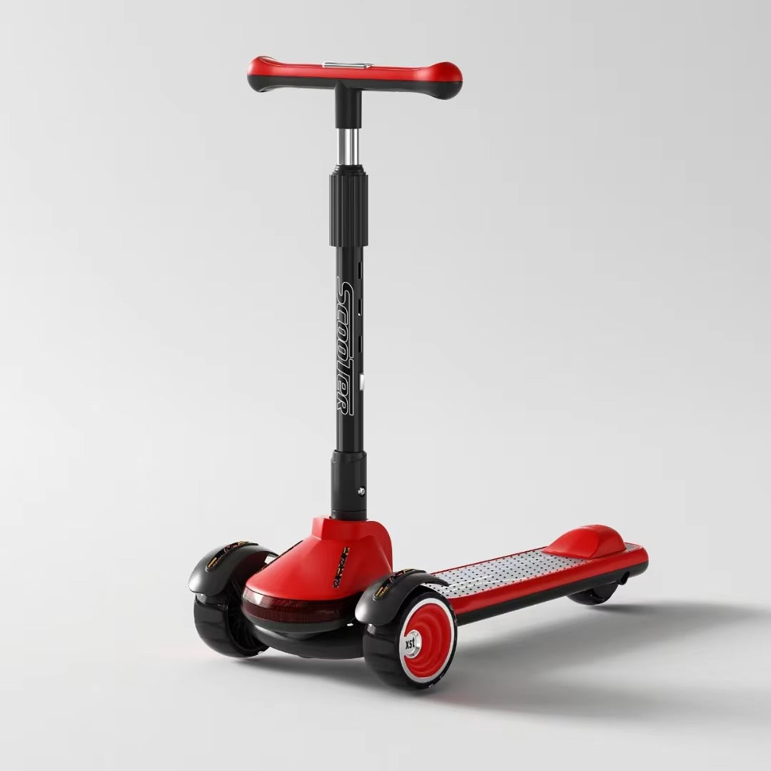 KIDS 3 WHEEL FOLDABLE SCOOTY WITH MUSIC & LIGHTS