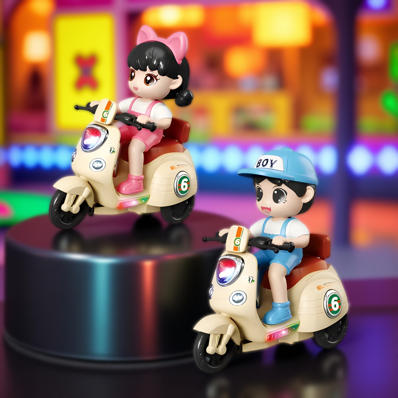 ELECTRIC COOL STUNT TRICYCLE TOY 360° ROTATION, MUSIC, AND LIGHTS ( PACK OF 1 )