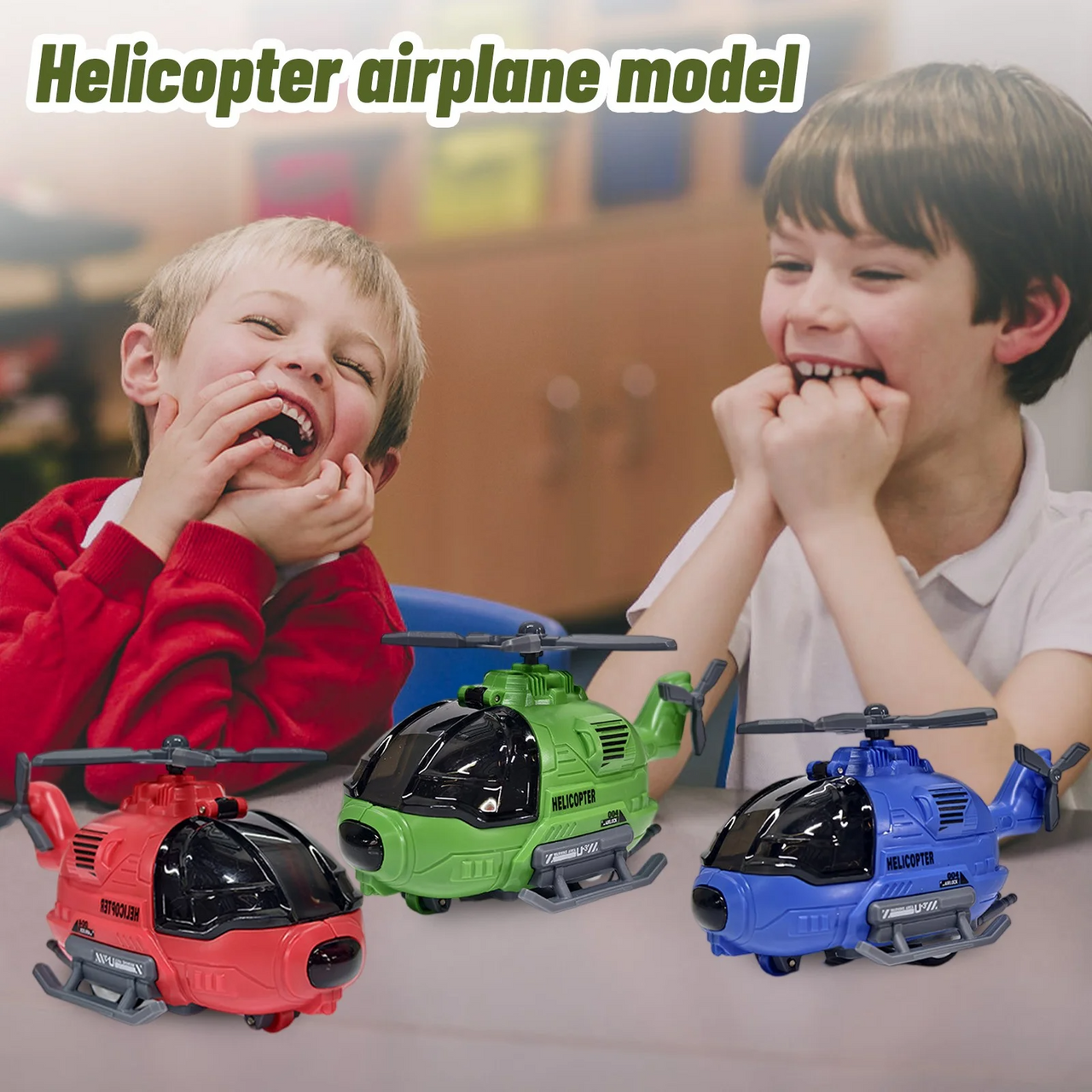 HELICOPTER SPINNING PULL BACK DINKEY PACK OF 1