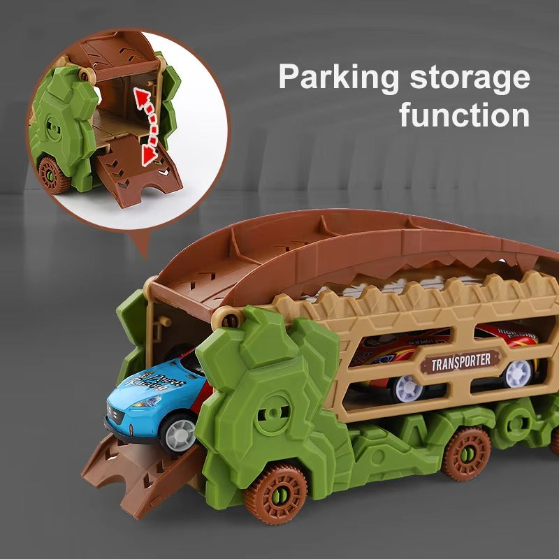 DINOSAUR TRANSPORT TRUCK TRACK SET