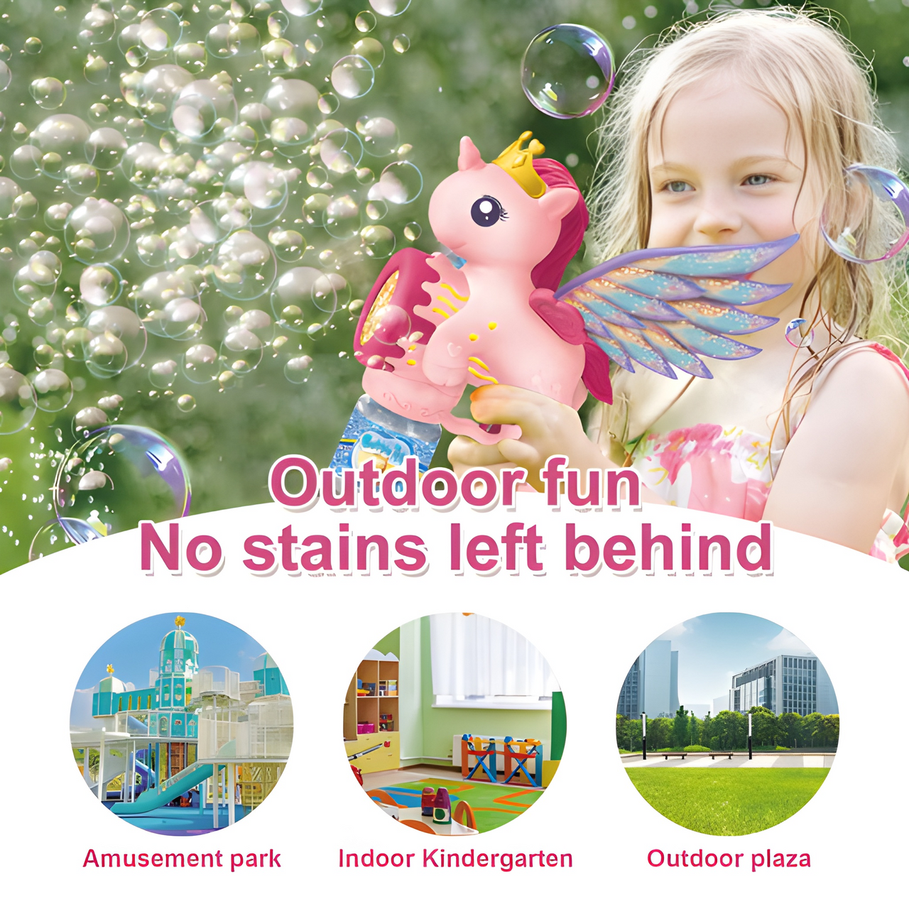 ELECTRIC STAY MAGICAL BUBBLE UNICORNS - LIGHTS MUSIC & FUN