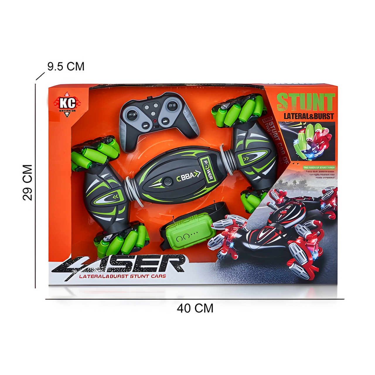 360 LASER LATERAL & BRUST 2.4 GHZ STUNT CAR