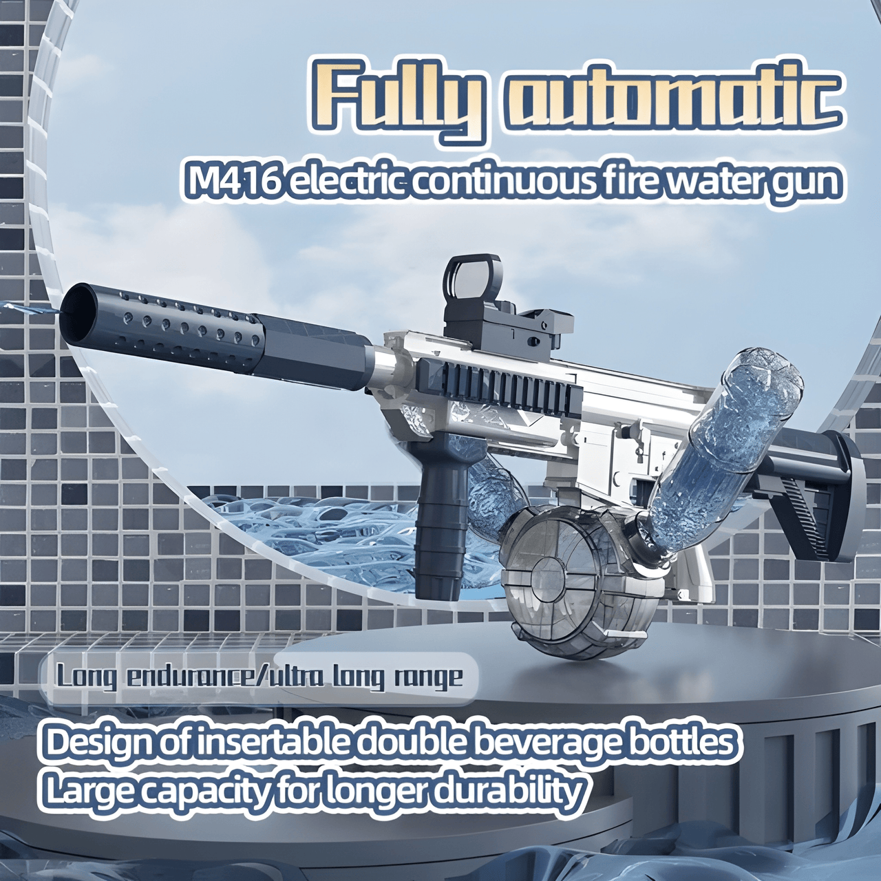 M416 CHARGEABLE ELECTRIC WATER GUN