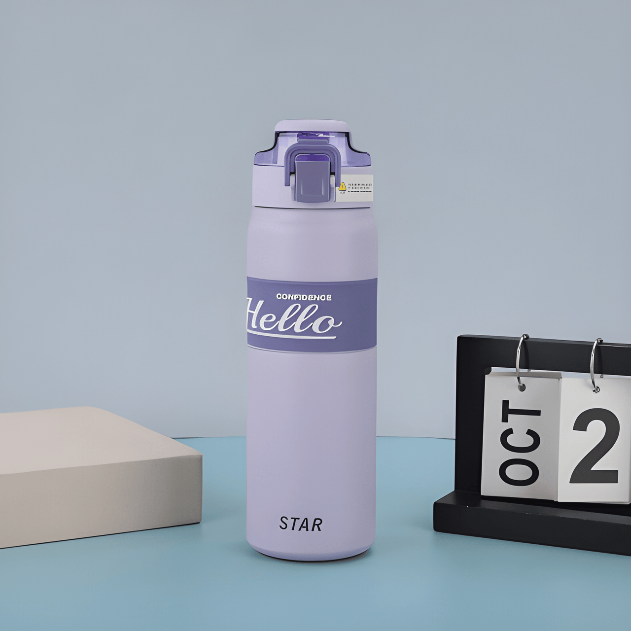 HELLO STAINLESS STEEL WATER BOTTLE ( PACK OF 1 )