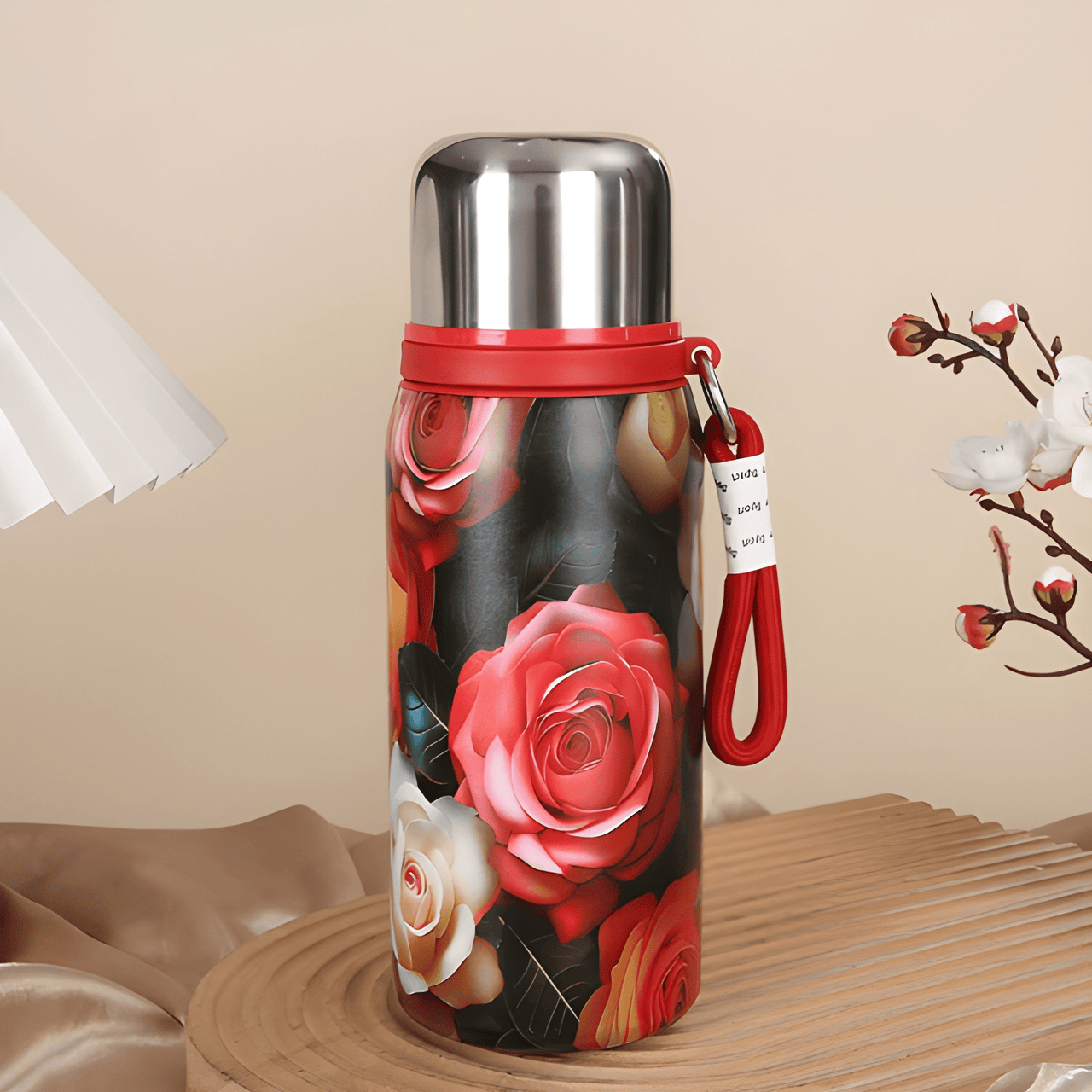 ELEGANT FLORAL VACUUM INSULATED THERMOS COLLECTION ( PACK OF 1 )