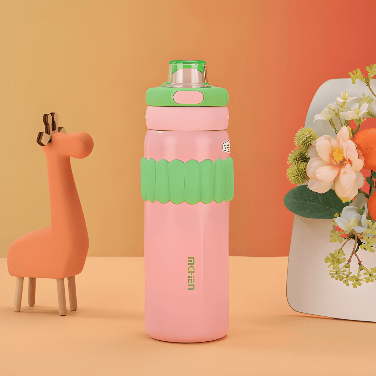 CARTOON-THEMED THERMOS WATER BOTTLE FOR KIDS       ( PACK OF 1 )