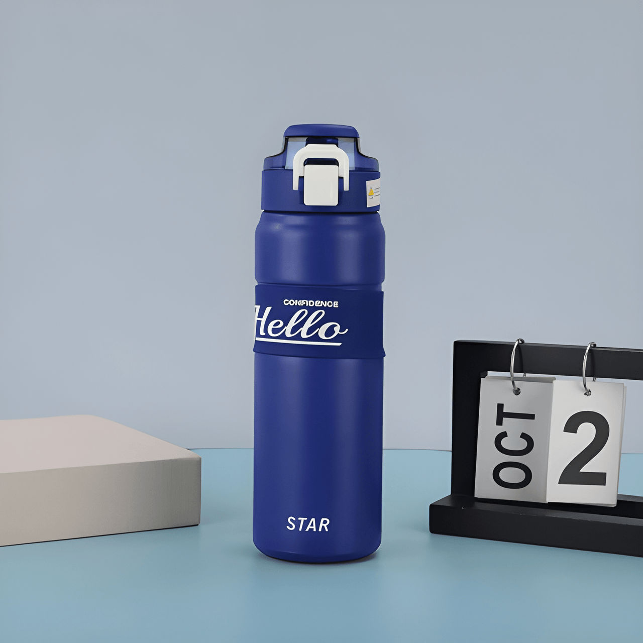 HELLO STAINLESS STEEL WATER BOTTLE ( PACK OF 1 )