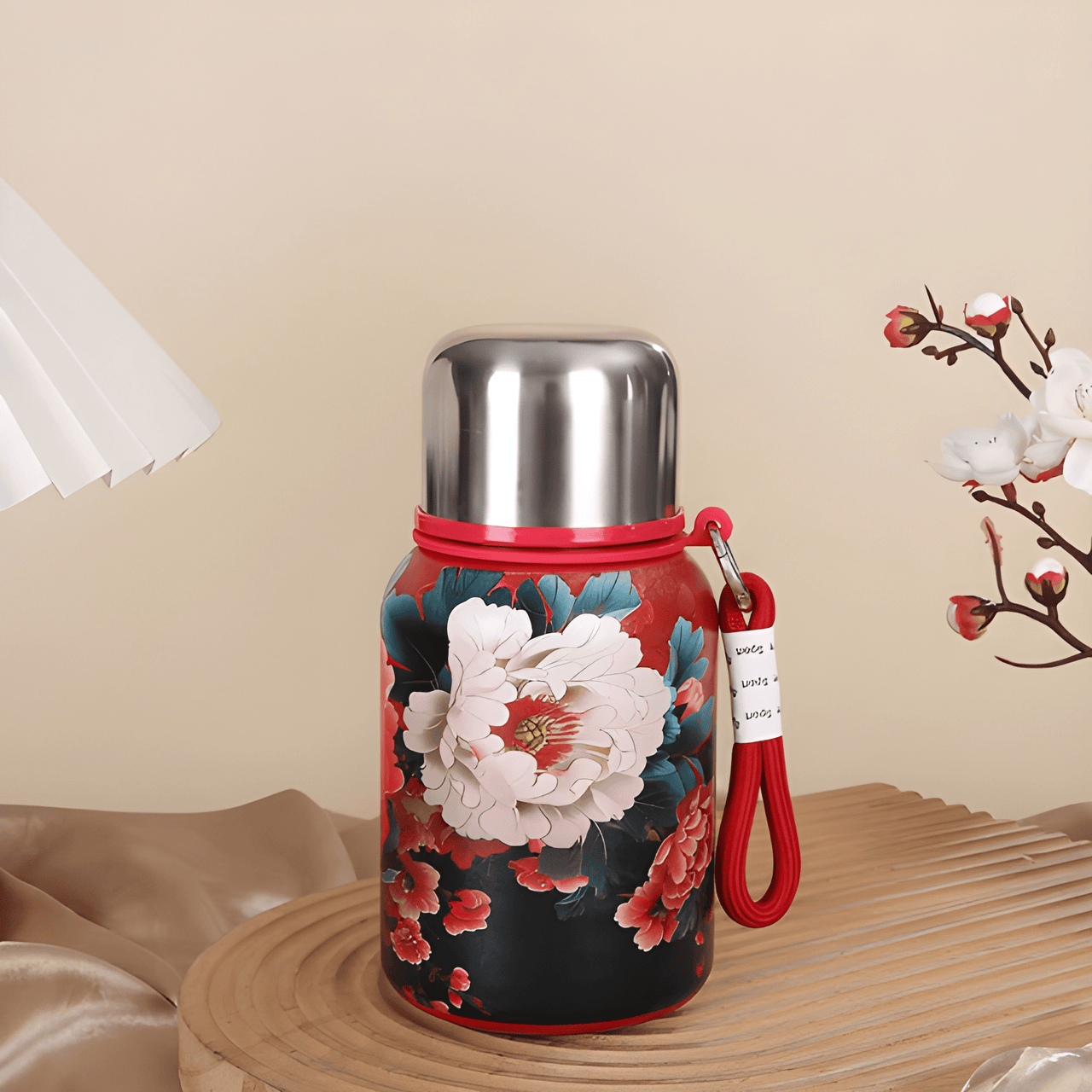 ELEGANT FLORAL VACUUM INSULATED THERMOS COLLECTION ( PACK OF 1 )