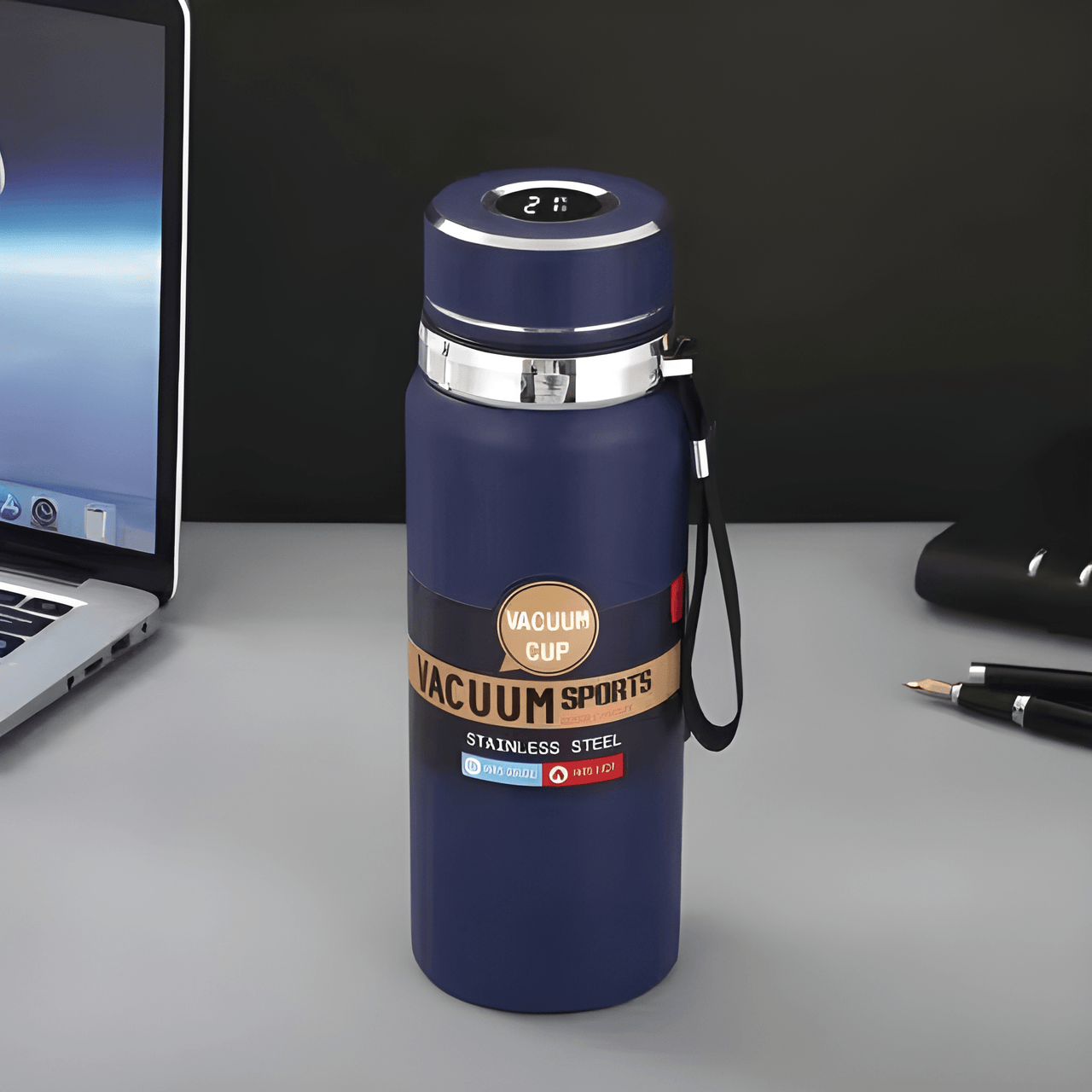 VACUUM SPORTS SMART TEMP DISPLAY THERMOS WATER BOTTEL ( PACK OF 1 )