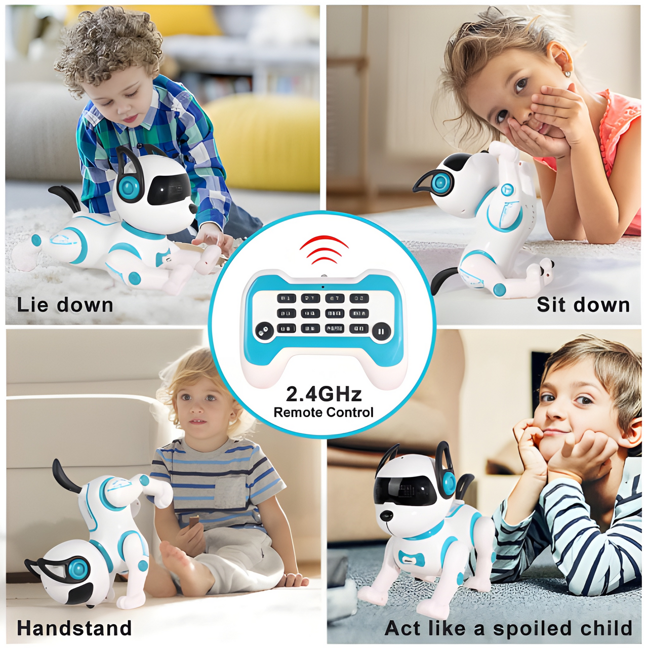 INTELLIGENT ROBOT BULL DOG WALKING TOY