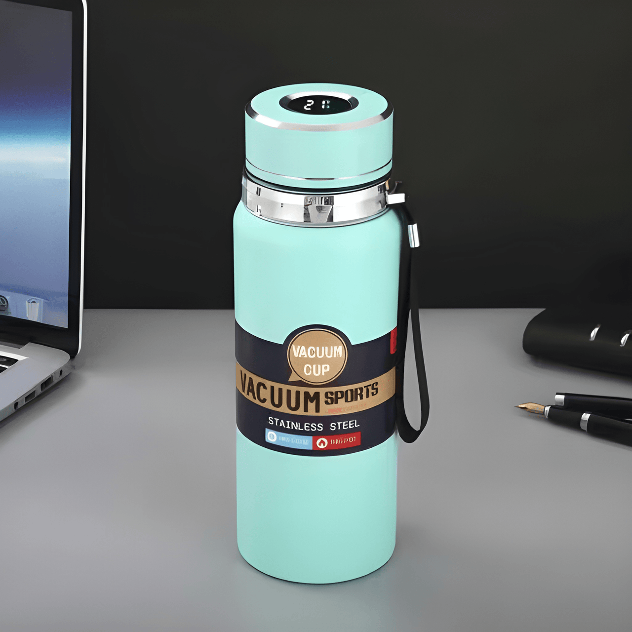 VACUUM SPORTS SMART TEMP DISPLAY THERMOS WATER BOTTEL ( PACK OF 1 )