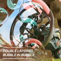 Thumbnail for 2 IN 1 DINOSAUR LARGE BUBBLES GUN FOR KIDS