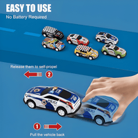 Thumbnail for 12-PIECE PULL-BACK CAR SET - ASSORTED VEHICLES WITH STORAGE CASE