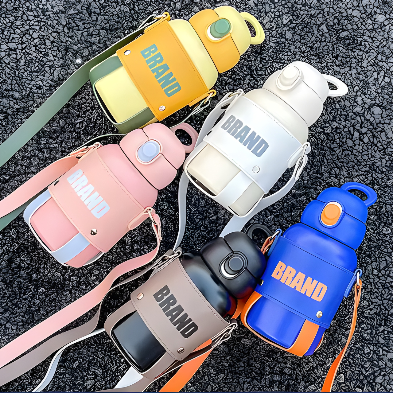 BRAND STRAP WATER BOTTEL COLLECTION ( PACK OF 1 )