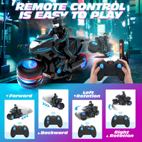 Thumbnail for REMOTE CONTROL STUNT BIKE WITH WATCH FOR KIDS