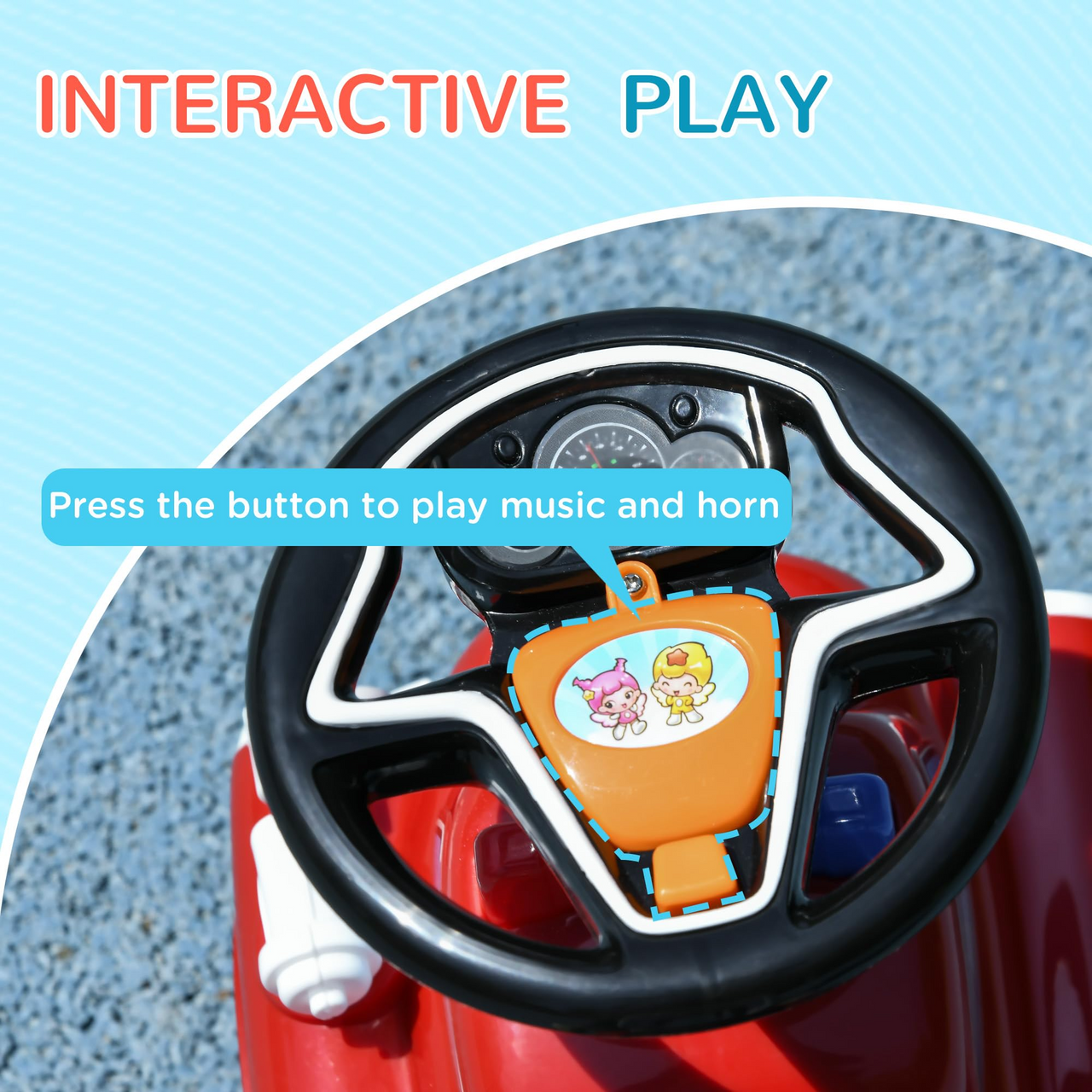 CAR THEME KIDS PUSH & TOLO CAR WITH MUSIC & LIGHT