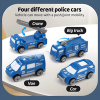 Thumbnail for POLICE TRANSPORT TRUCK TOY WITH 4 MINI POLICE CARS