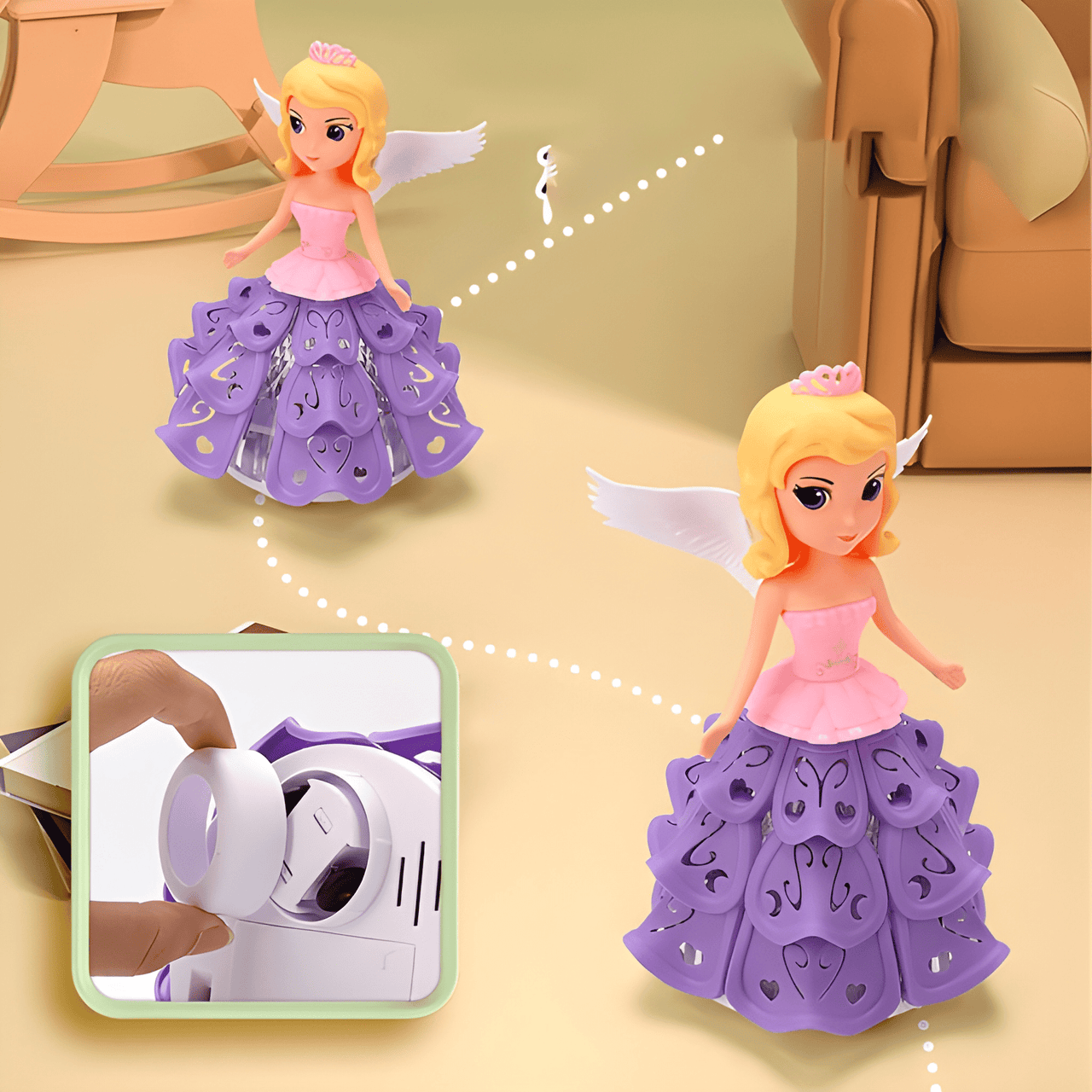 11.5 INCH BEAUTIFUL PRINCESS DOLL SET - HARD BODY