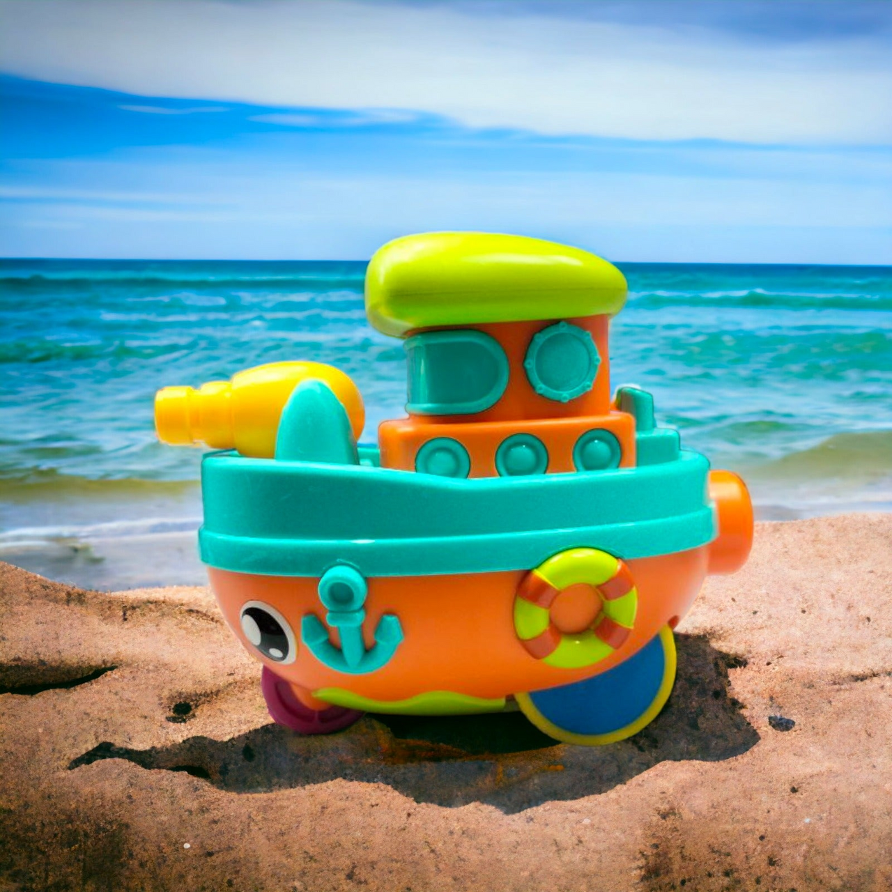 CUTE BOAT FRCITION CAR TOY FOR KIDS