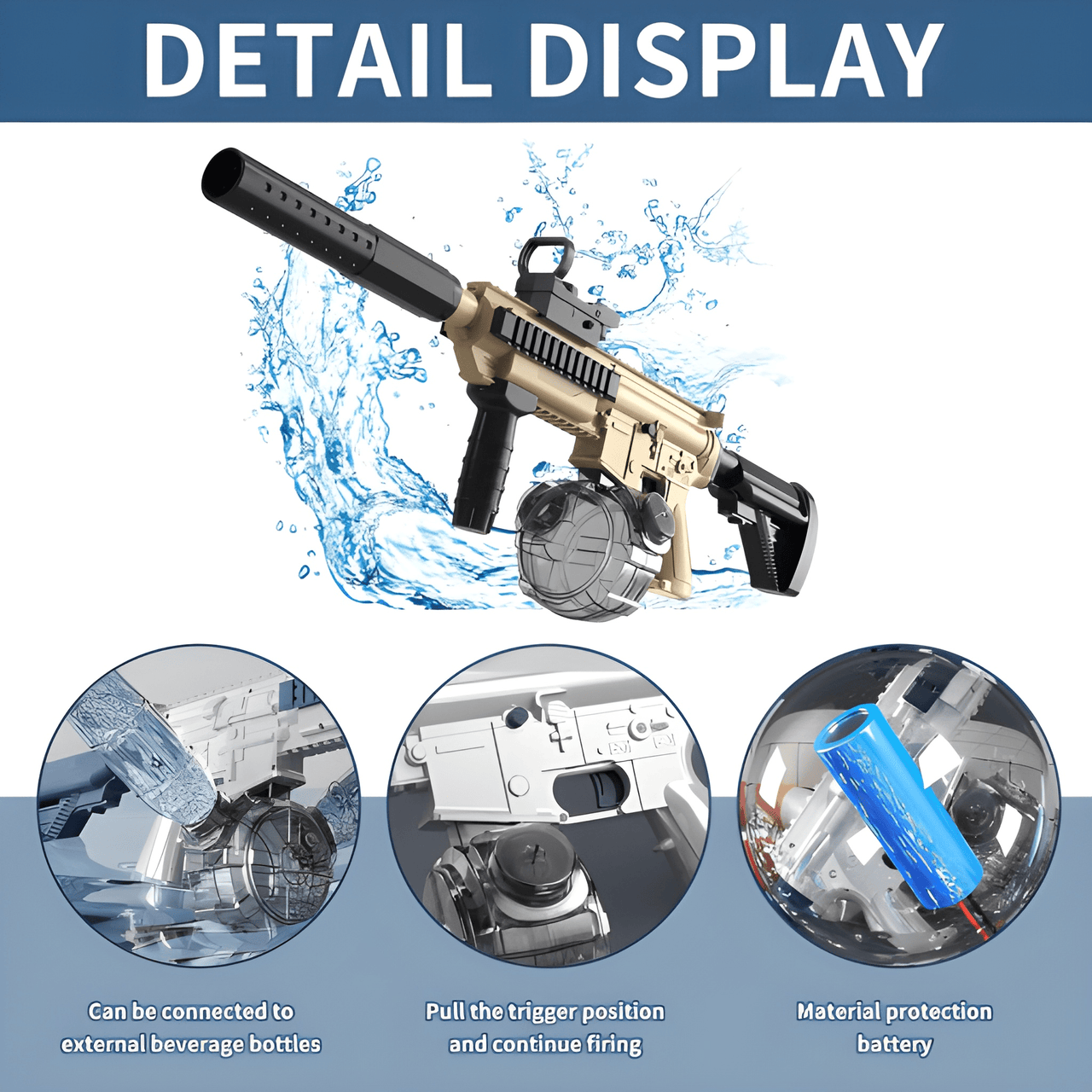 M416 CHARGEABLE ELECTRIC WATER GUN