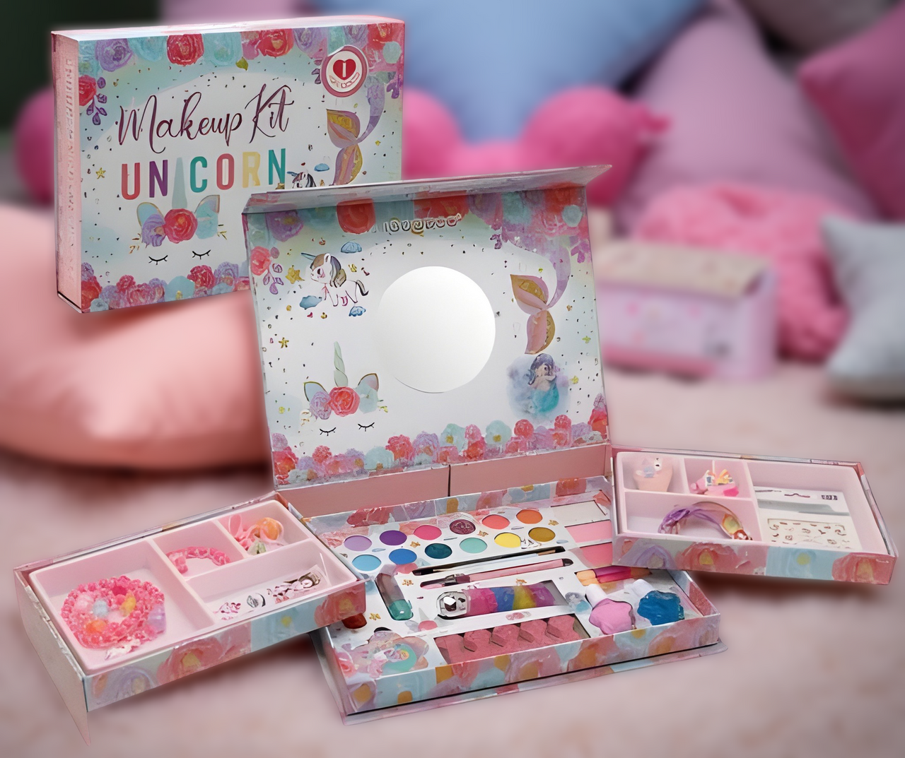 41 PCS GIRLS MAKEUP UNICORN MAKEUP KIT