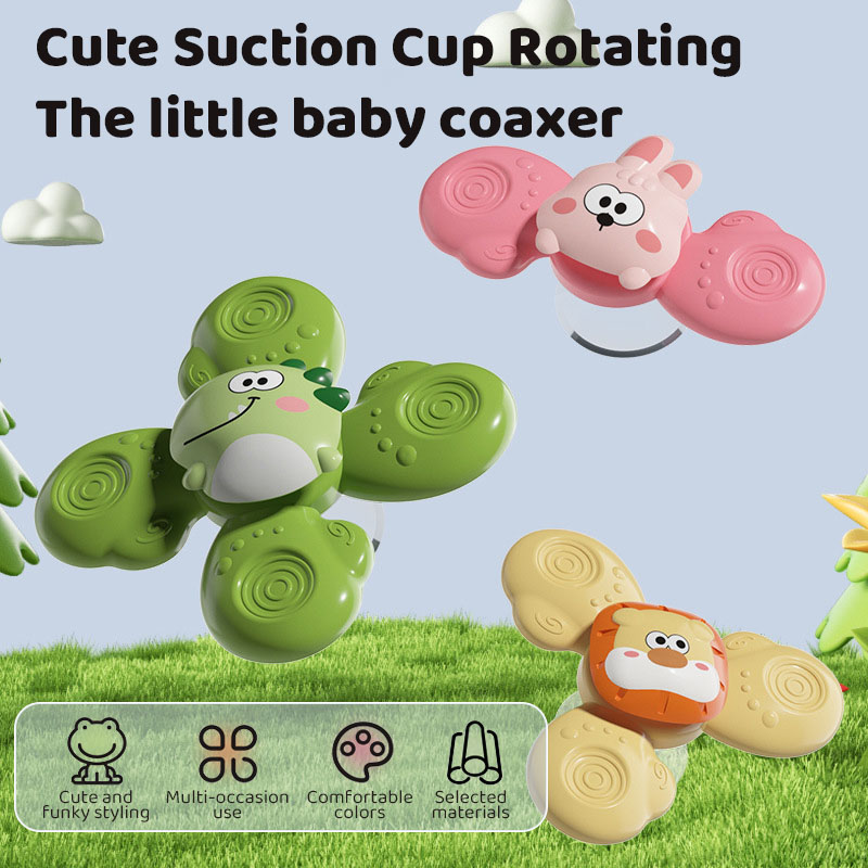 ANIMAL SHAPE SUCTION CUP SPINNER TOYS