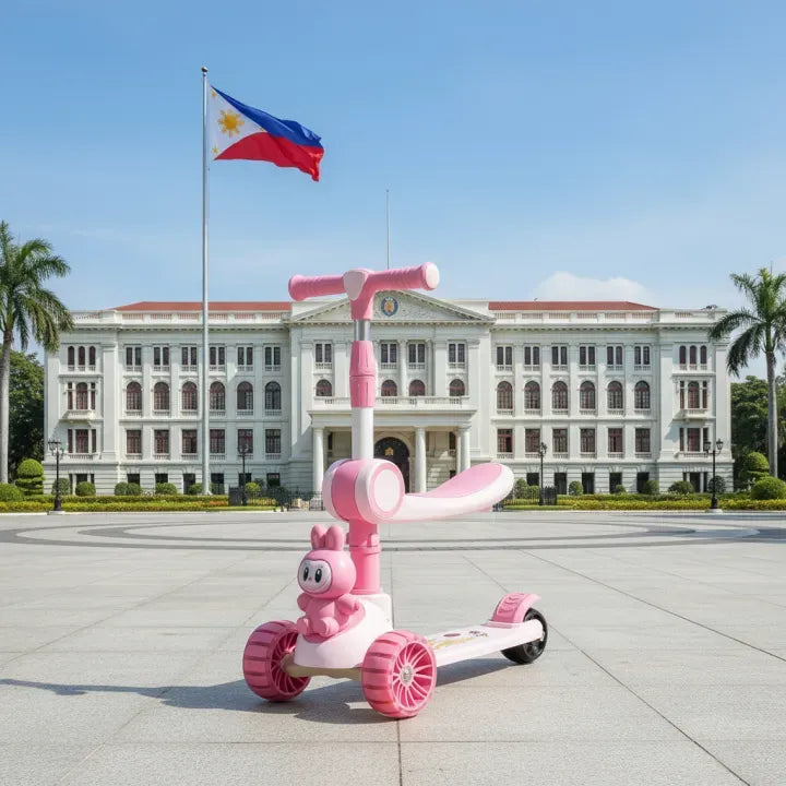 LABUBU THEME 3 IN 1 FOLDABLE SCOOTY WITH MUSIC AND LIGHTS