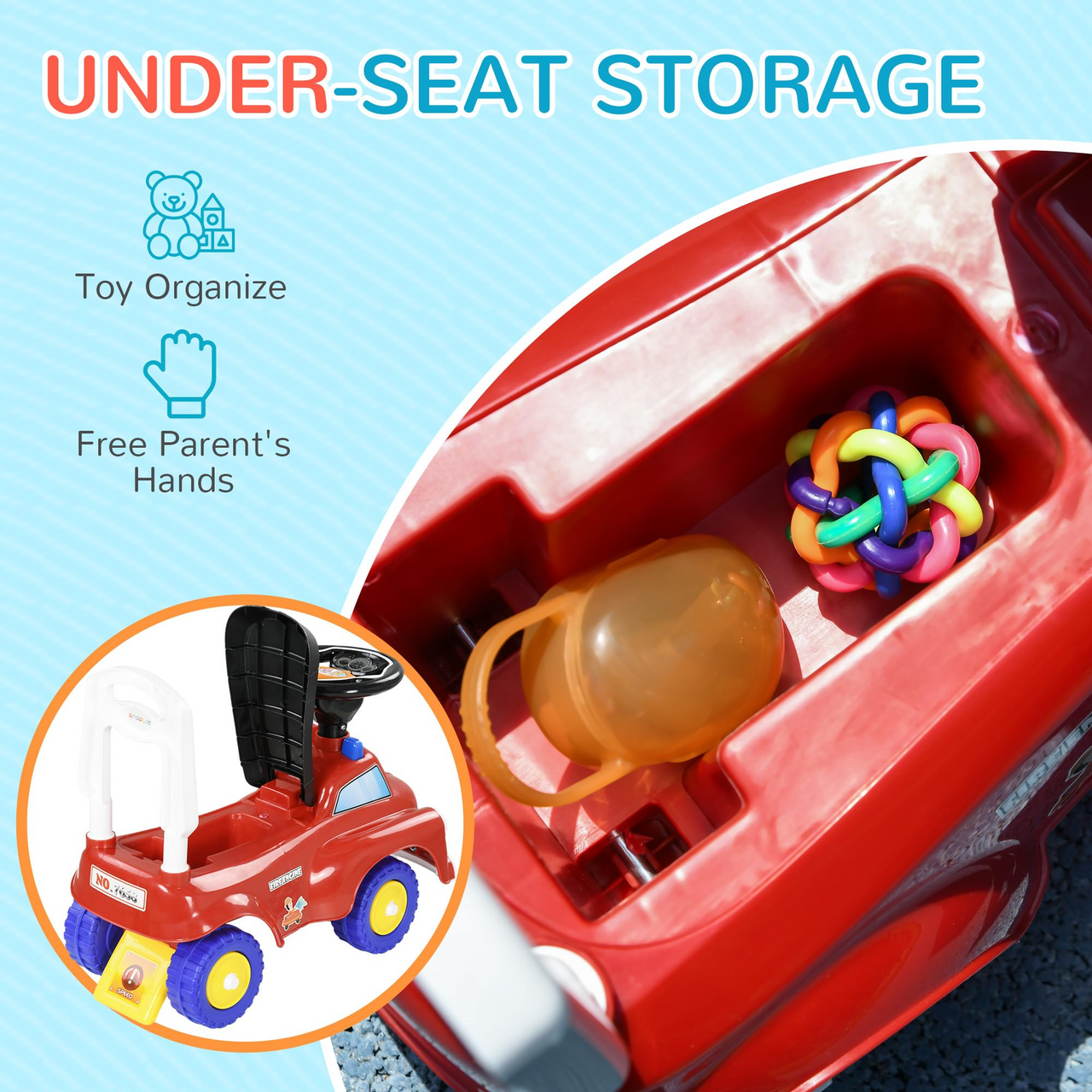 CAR THEME KIDS PUSH & TOLO CAR WITH MUSIC & LIGHT