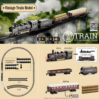 Thumbnail for VINTAGE ELECTRIC STEM TRAIN WITH TRACKS ( 4 SET )