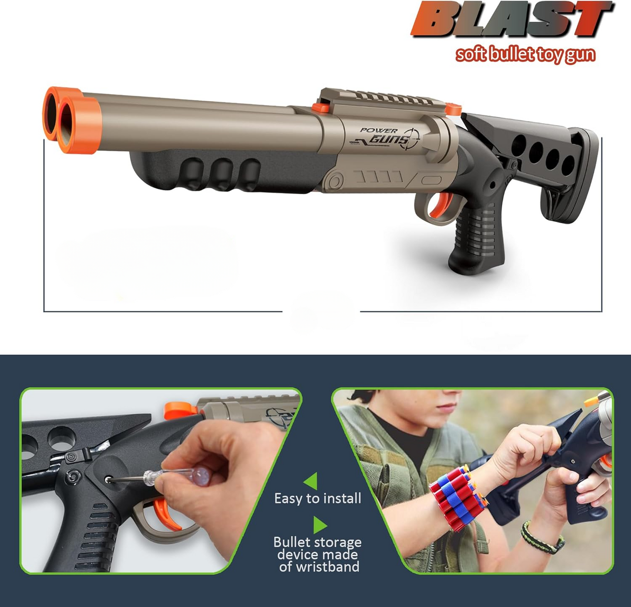 ULTIMATE SOFT BULLET BLASTER GUN FOR KIDS