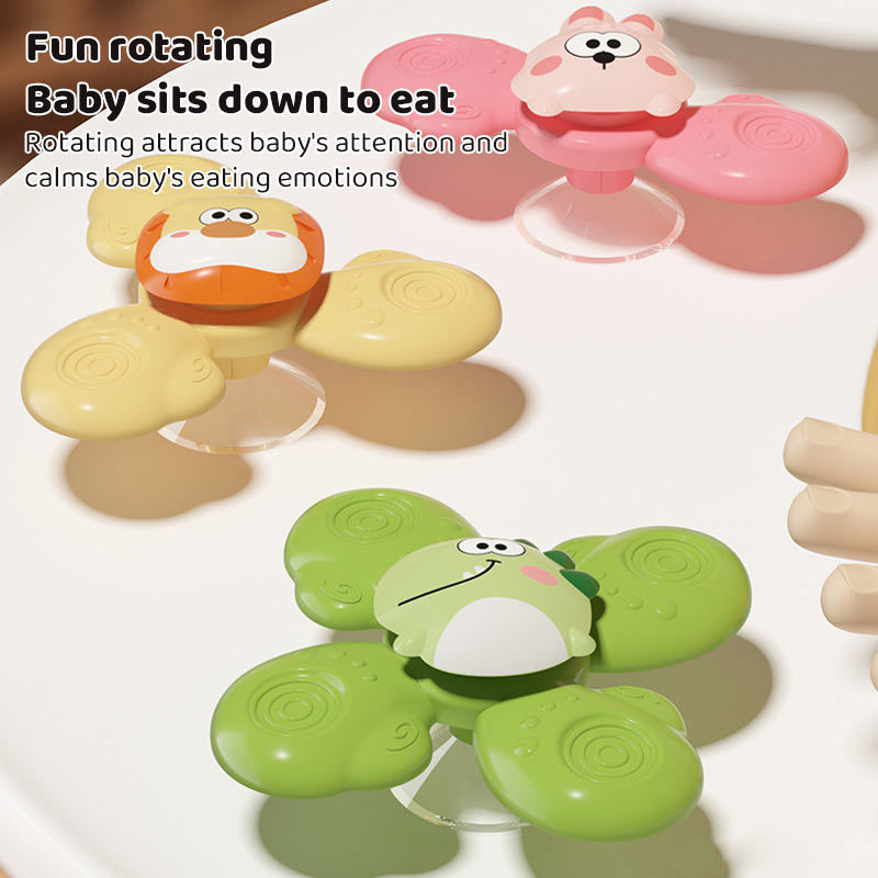 ANIMAL SHAPE SUCTION CUP SPINNER TOYS