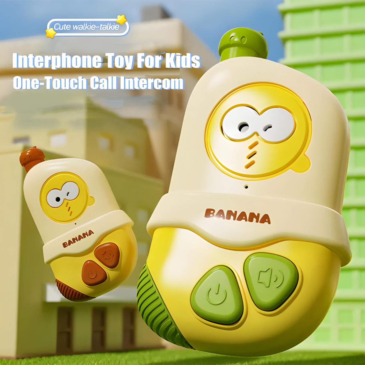 CUTE INTERCOM BANANA WALKIE TALKIE SET FOR KIDS