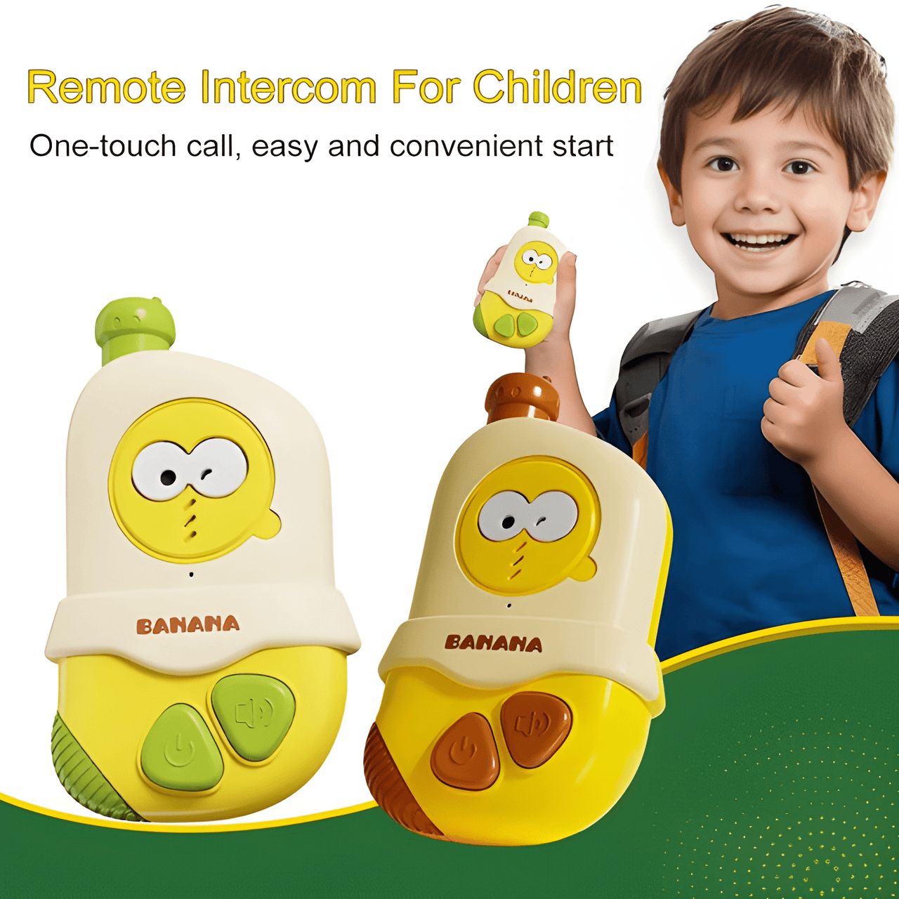 CUTE INTERCOM BANANA WALKIE TALKIE SET FOR KIDS