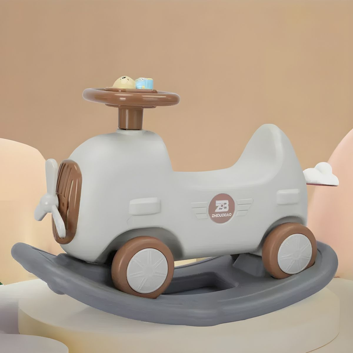 FAN THEME KIDS TOLO & PUSH CAR WITH BALANCE BOARD