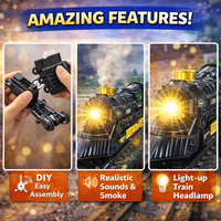 Thumbnail for CLASSIC ELECTRIC TRAIN SET – DIY LIGHT & SMOKE TRAIN ADVENTURE