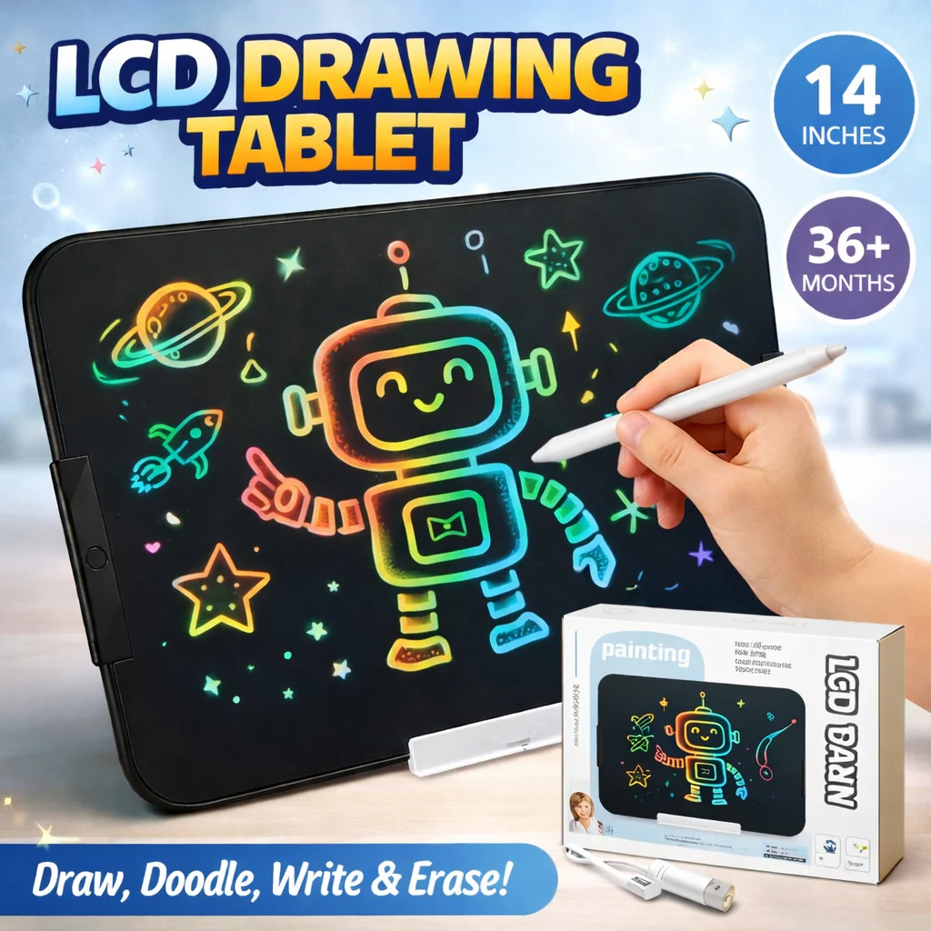 14 INCH RECHARGEABLE LCD WRITING & DRAWING TABLET FOR KIDS