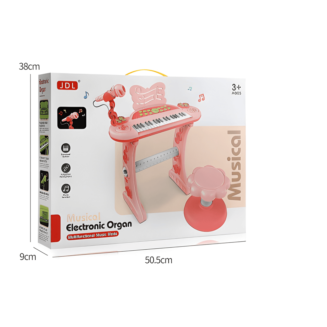 37-KEY MULTIFUNCTIONAL CARTOON ELECTRONIC PIANO WITH STOOL & MICROPHONE