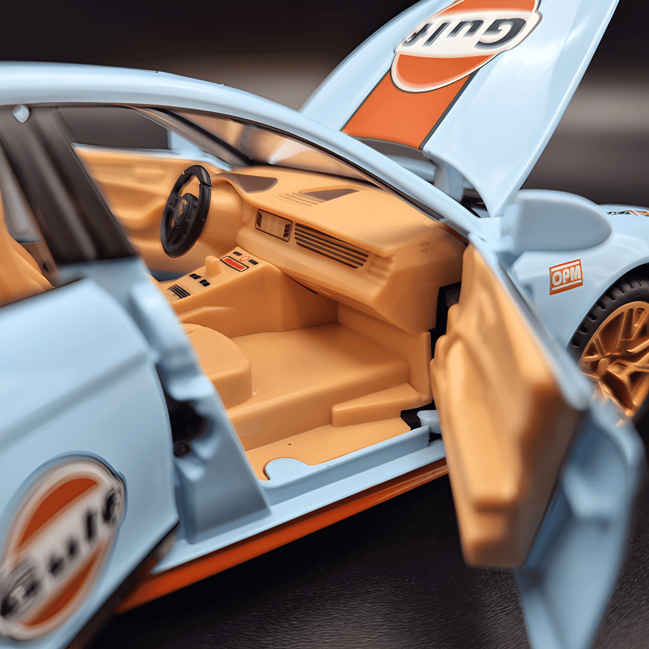 1:24 PORSCHE PANAMERA S GULF BLUE ALLOY DIE CAST MODEL