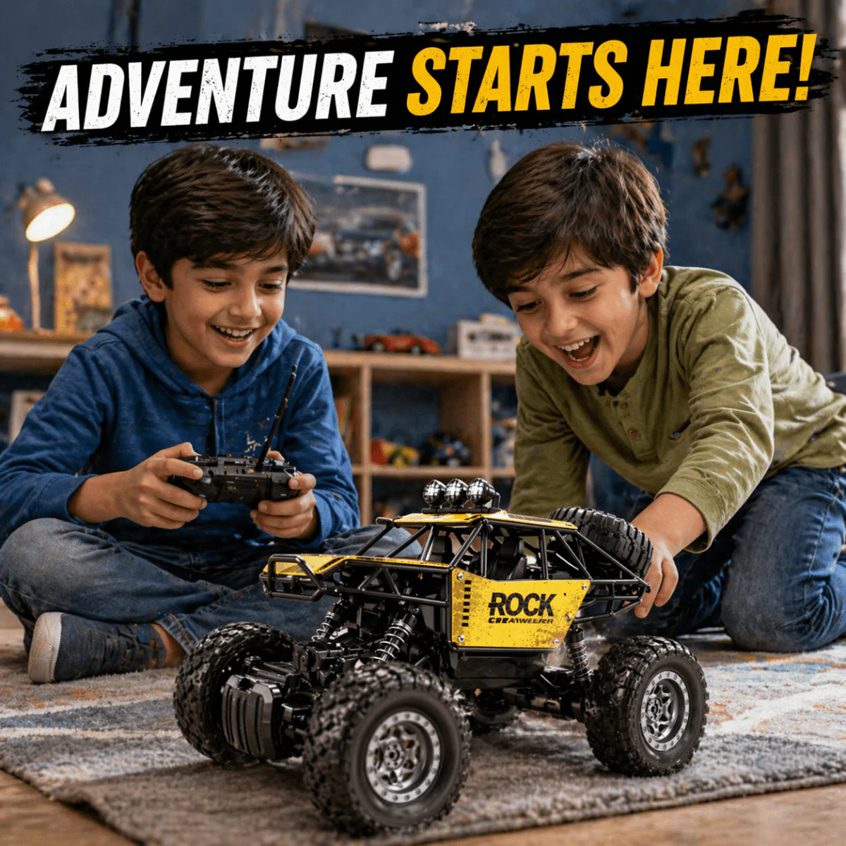 2.4GHZ RC SPRAY CRAWLER JEEP – OFF-ROAD ROCK CRAWLER WITH MIST EFFECT